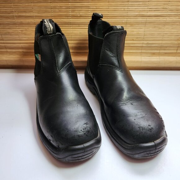 Blundstone Steel Toe Chelsea Boot Size AU 8.5 US 9.5 Oil Resistant Black Leather - Picture 2 of 14